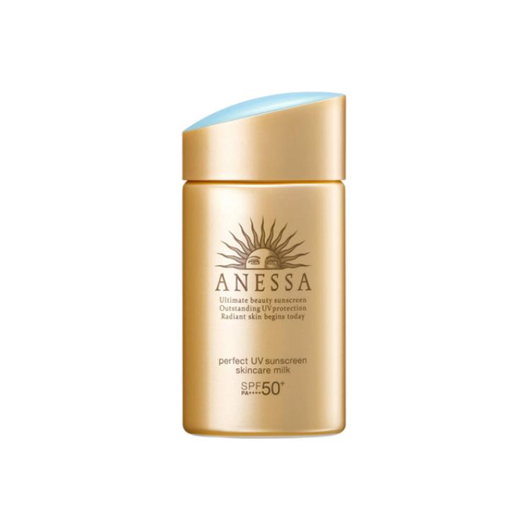 

Near Expiry Маленькая золотая бутылочка солнцезащитного лосьона Waterproof And Sweatproof, увлажняющий, успокаивающий, стабилизирующий ANESSA, 60ml - version random