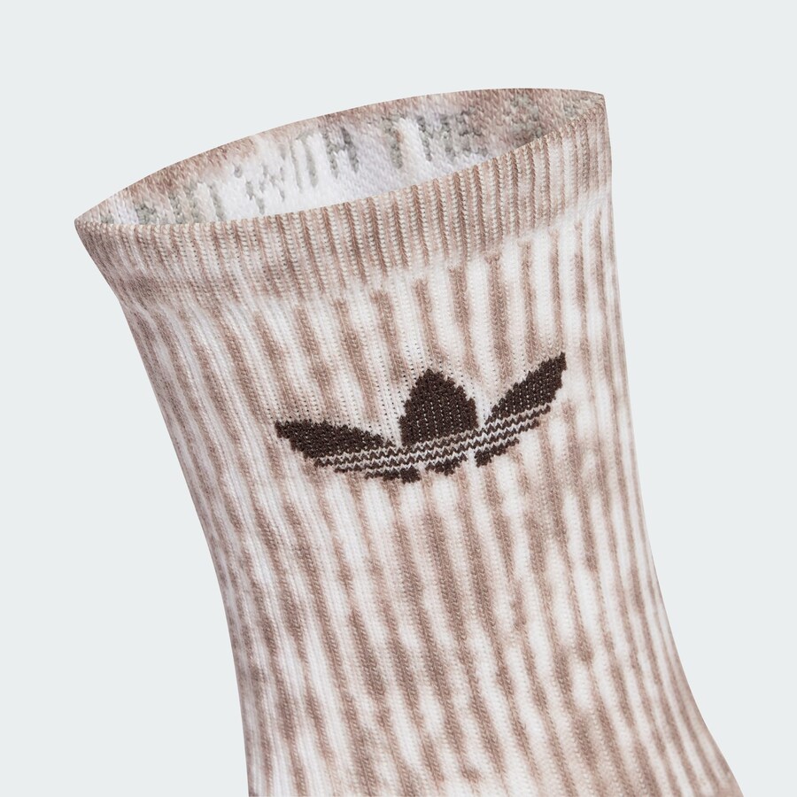 Носки ADIDAS ORIGINALS Tie Dye Crew 3 Pairs, Cappuccino/Mocha/Dark brown — фото 3