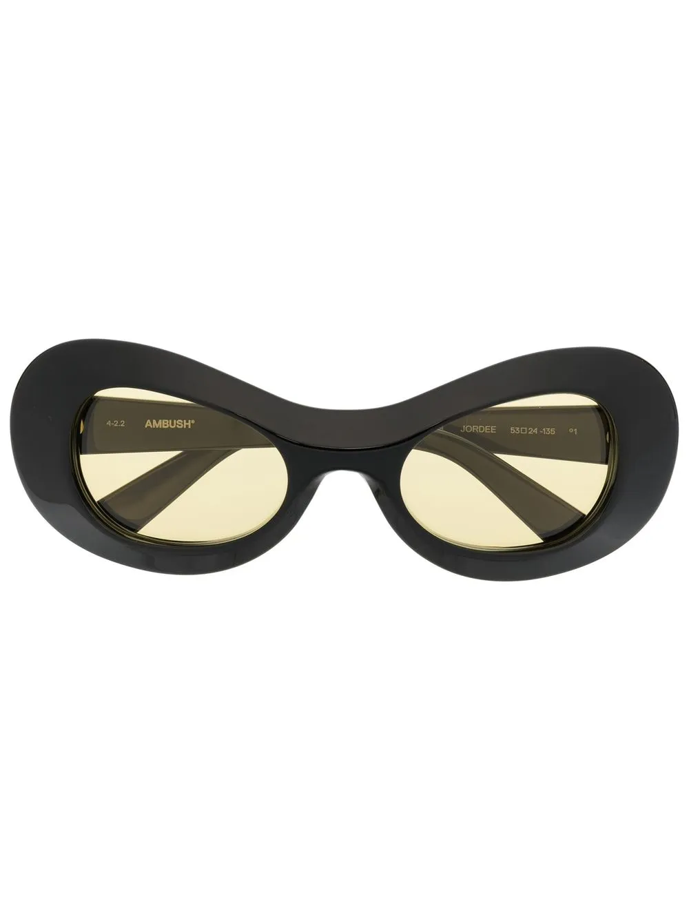 

Солнцезащитные очки Jordee в круглой оправе Ambush Eyewear, черный