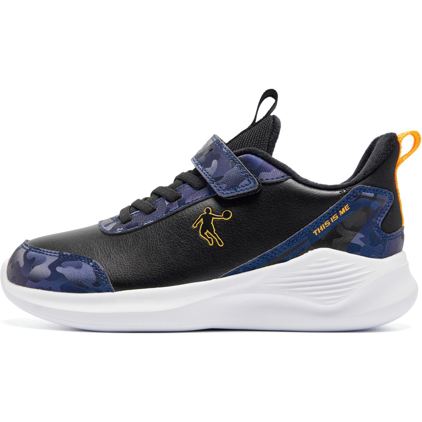 

QIAODAN Антискользящие износостойкие детские хлопковые туфли Black для подростков