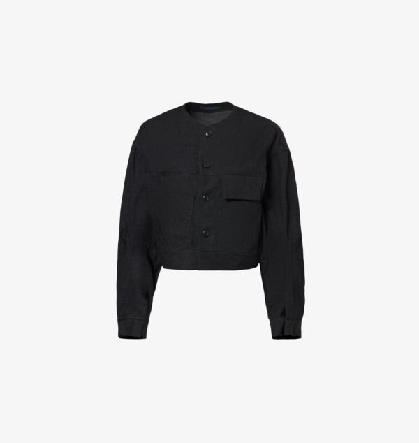 

Укороченная джинсовая куртка с накладными карманами Regulation Yohji Yamamoto, черный