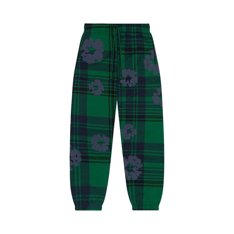 

Спортивные брюки Denim Tears Plaid Cotton Wreath Sweatpants, Green