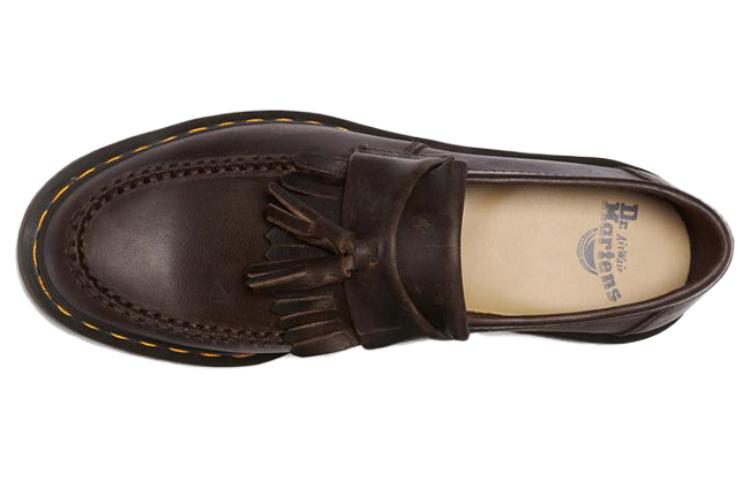 Лоферы Dr. Martens Adrian Crazy Horse Leather Tassel Loafers 'Dark Brown' — фото 3