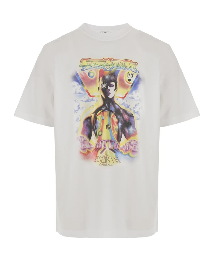 

Хлопковая футболка с логотипом Casablanca, белый