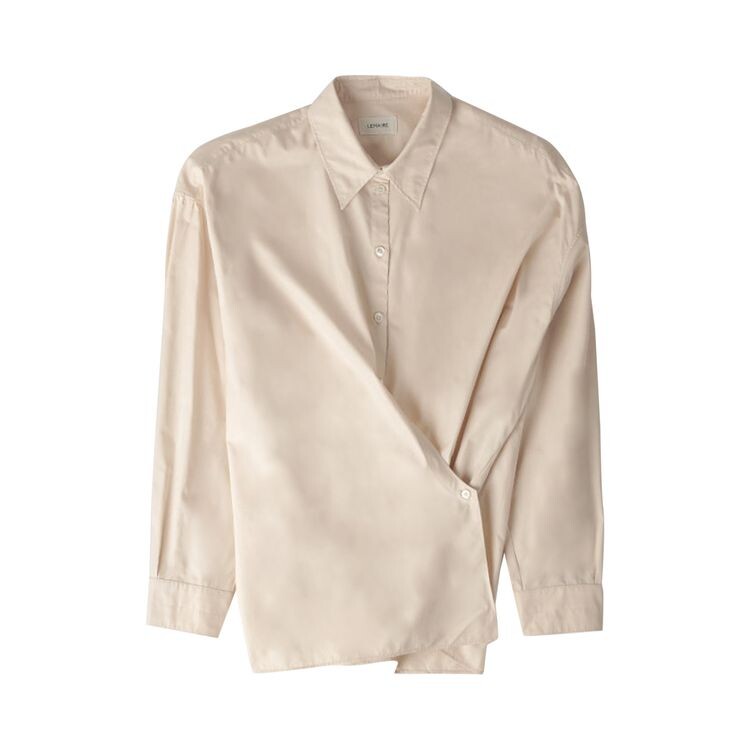 

Рубашка Lemaire Straight Collar Twisted Shirt Cream, кремовый