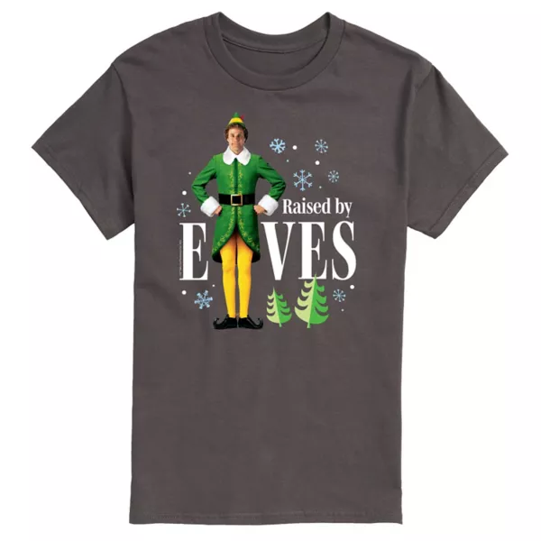 

Футболка Men'S Elf, воспитанная эльфами Licensed Character, серый