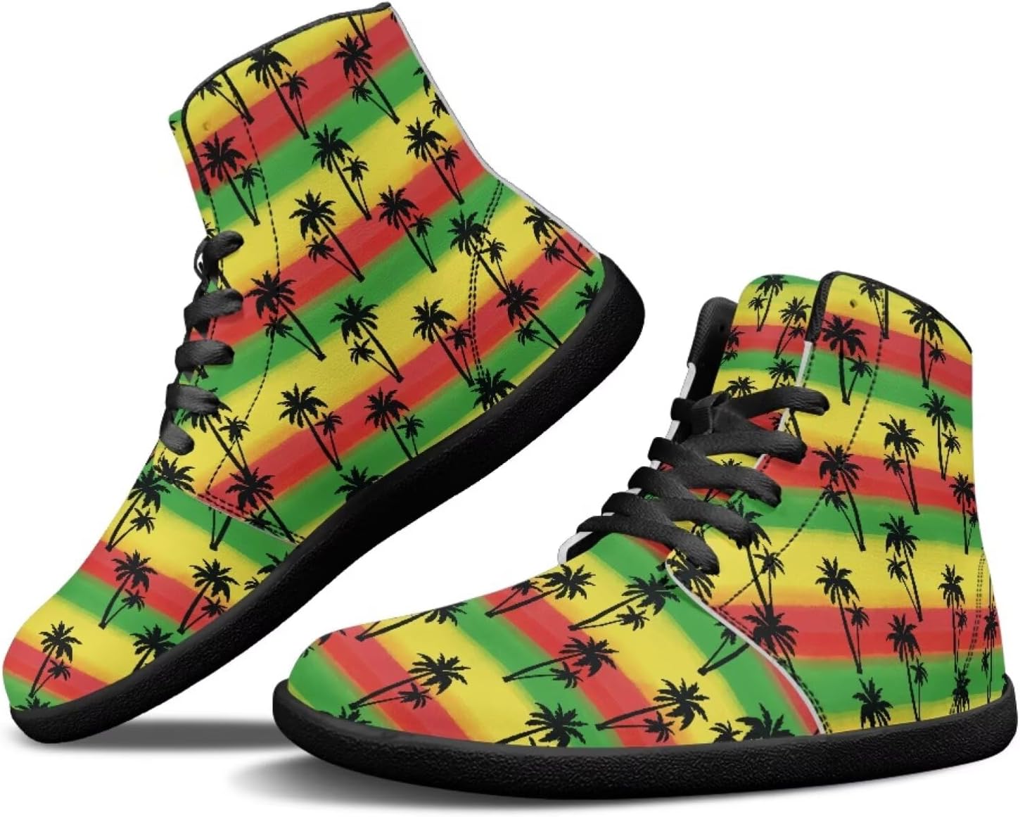 

Кроссовки Binienty Minimalist с широким носком, без подъема, легкие для спорта и повседневной носки, Jamaican Coconut Tree