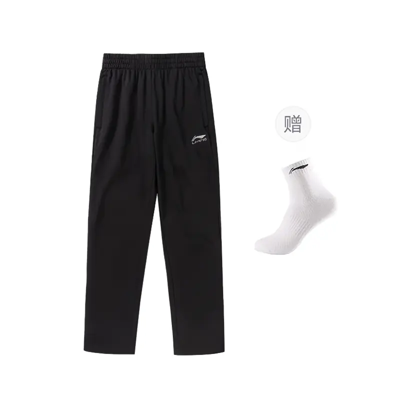 

Мужские вязаные спортивные штаны LiNing Sports Life Collection, черный