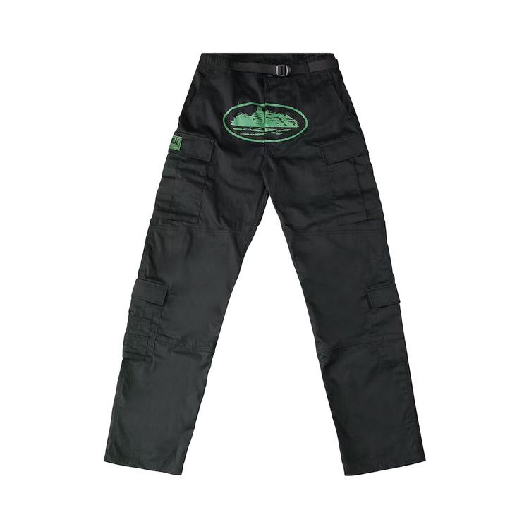 

Брюки Corteiz Mula Guerillaz Cargos, Black/Green