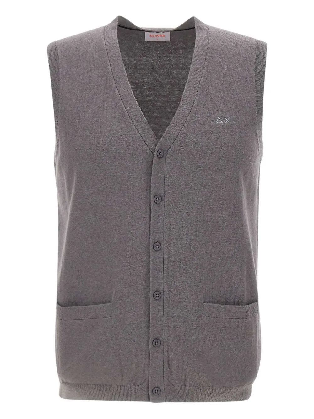 

Жилет с V-образным вырезом Sun68, серый