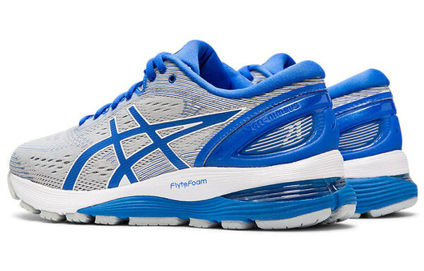 Кроссовки гелевые нимбус 21 облегченный показ Asics, серый — фото 4
