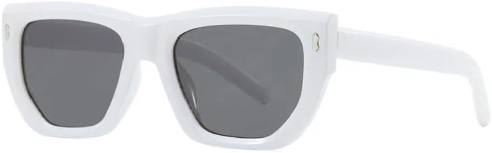 

Винтажные заклепки украшают большие квадратные женские солнцезащитные очки, роскошные мужские очки для активного отдыха и путешествий, защита от УФ-излучения UV400 TVTBBVV, White Gray