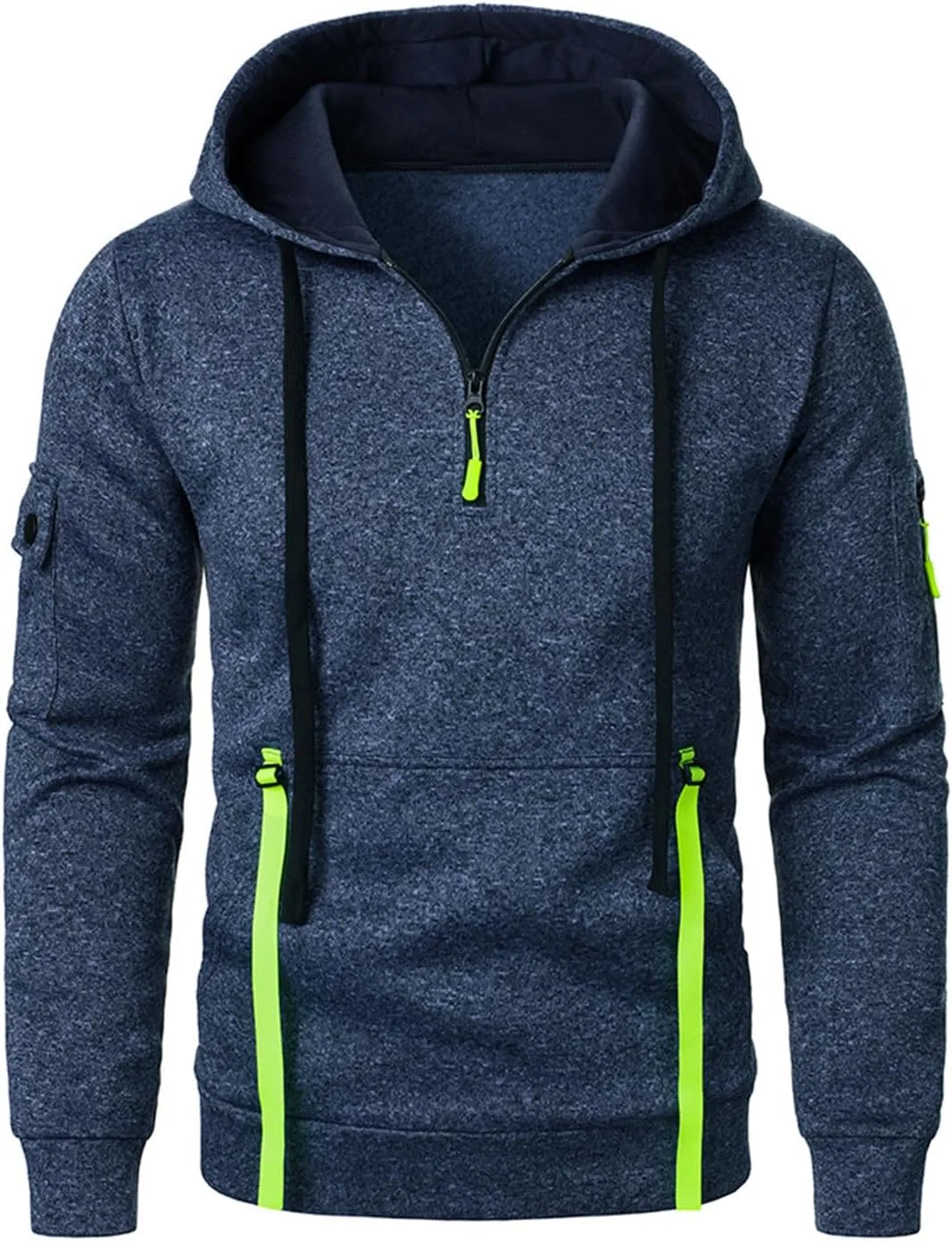 

Толстовка с капюшоном мужская Casual Zip Up Tactical Sports с карманами-кенгуру RSZGSWS