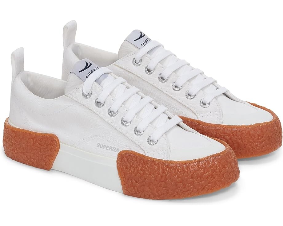 

Кроссовки Superga 2660 stripe big bumpers, цвет White Gum