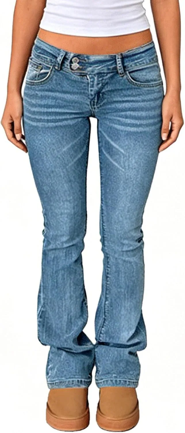 

Джинсы женские low rise bootcut stretch Djeanxa