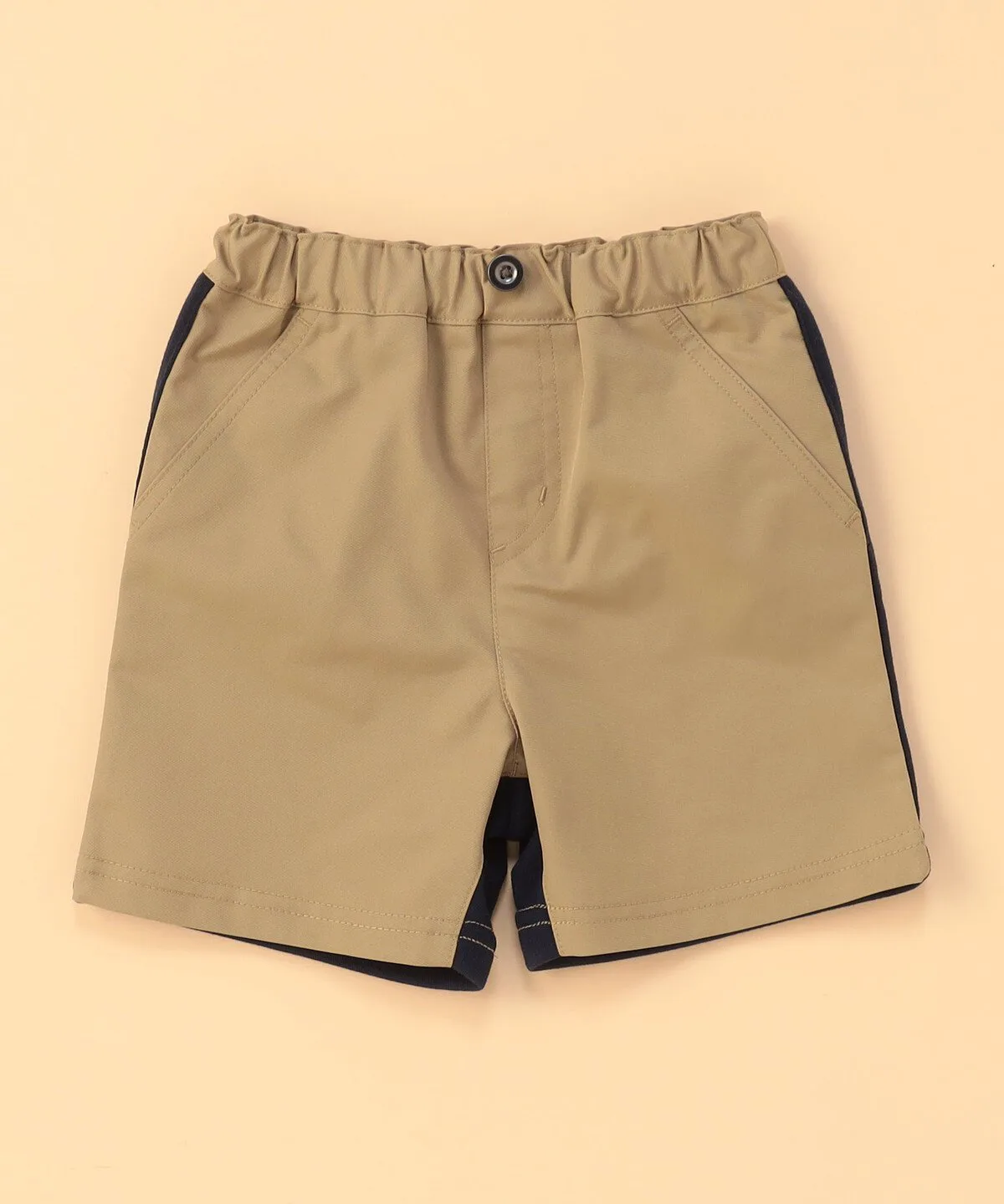 Шорты для док-станции (детский размер) Comme Ca Ism, Beige x Navy — фото 4