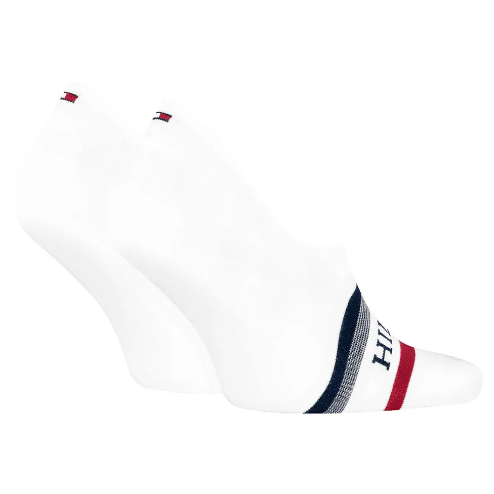 Носки 2 шт Tommy Hilfiger Footie no show, белый — фото 2