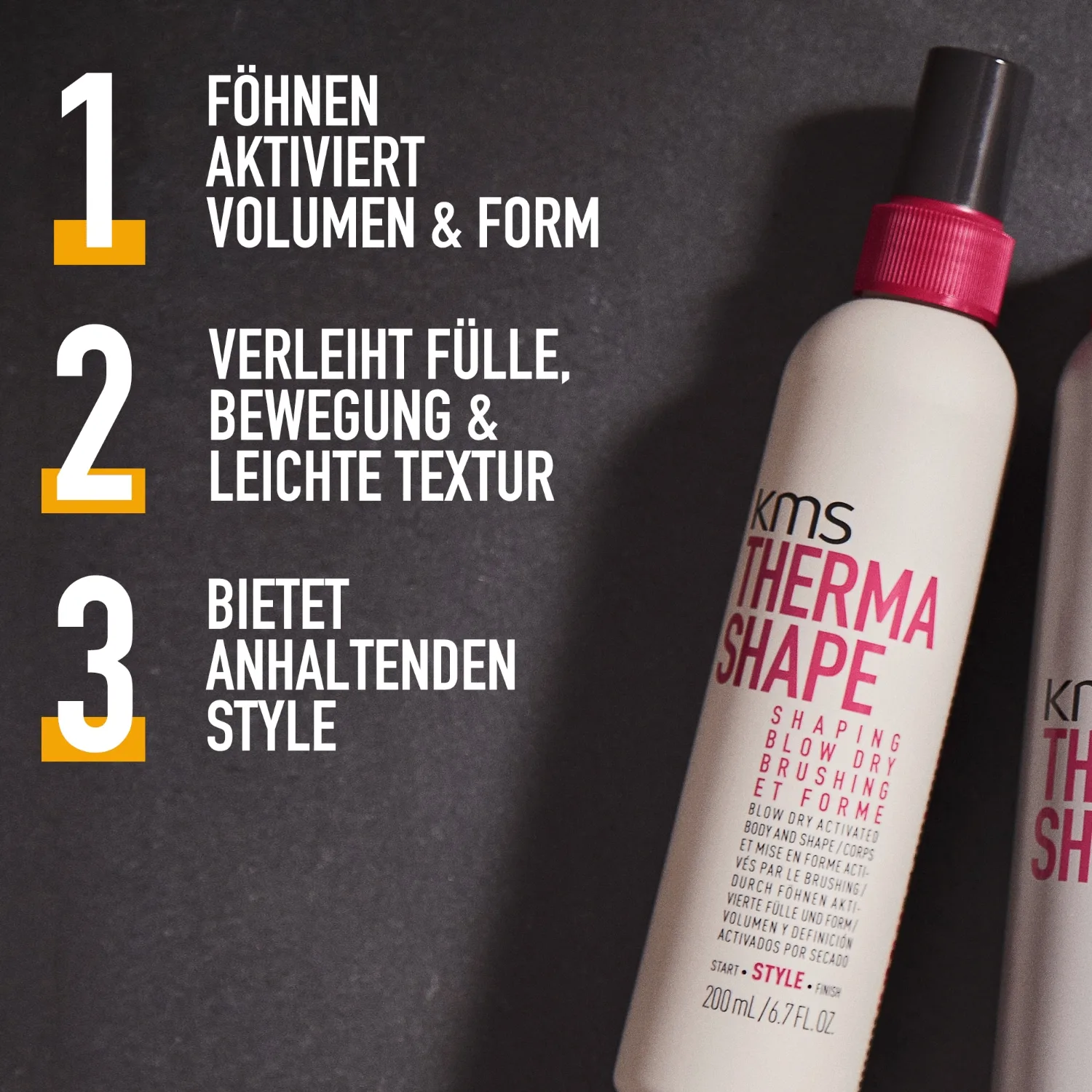 Haarspray thermashape shaping blow dry Kms, 200 мл — фото 4