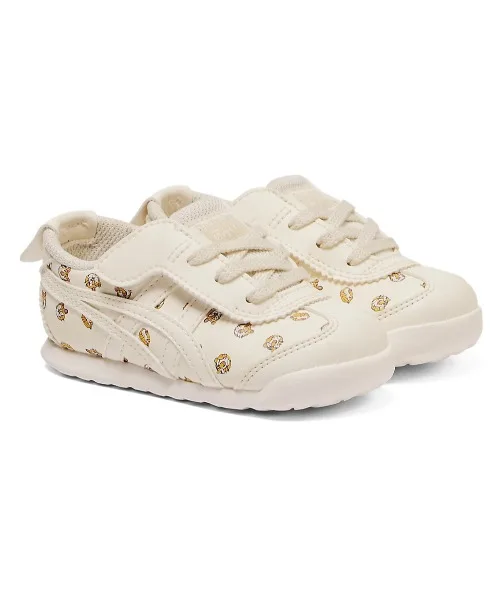 Кроссовки для детей с графикой и застежкой MEXICO 66 KIDS Onitsuka Tiger белые — фото 3