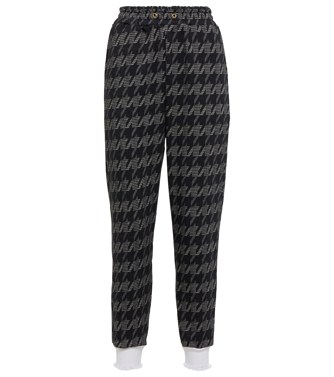 

Спортивные брюки из хлопковой смеси с рисунком елочка Rodarte, Black And Grey