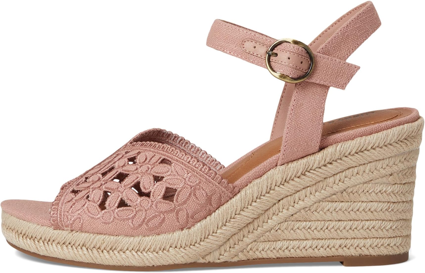 Сандалии Lucky Brand Coyna Floral Espadrille Wedge Sandals, цвет Bellini — фото 4