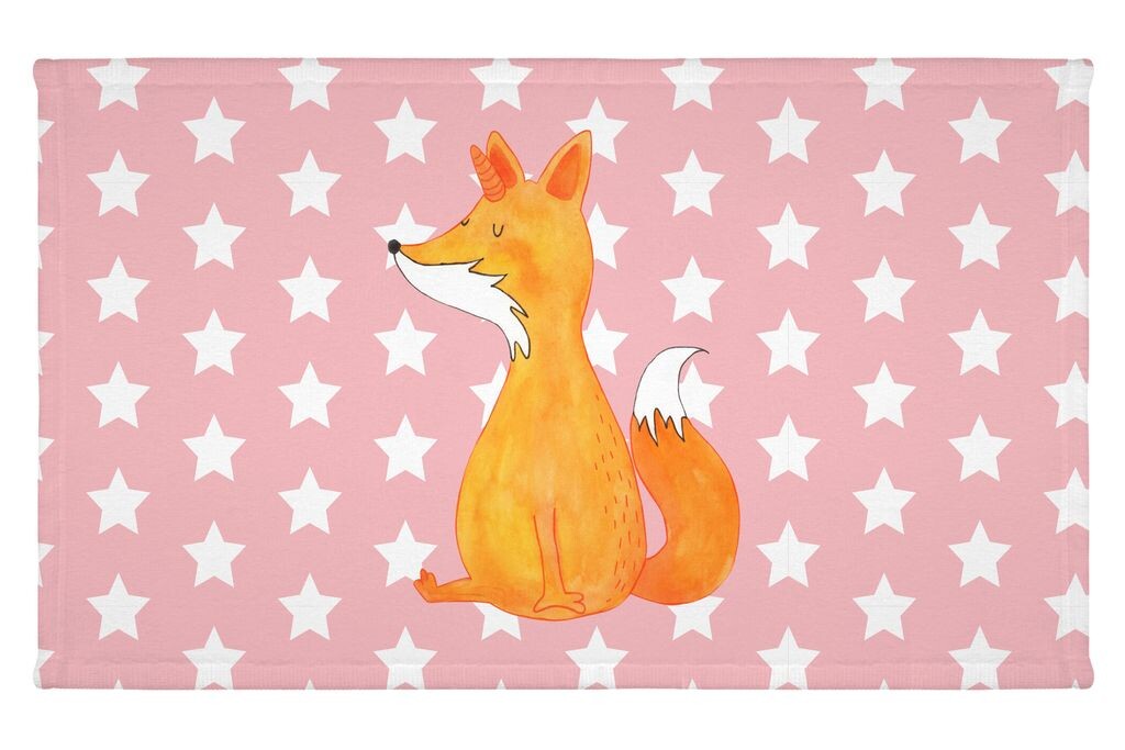 

Полотенце для гостей Mr. & Mrs. Panda Unicorn Fox - красная пастель - подарок, единорог, спортивное полотенце, гостевое полотенце, детское полотенце, единороги, дорожное полотенце, махровая ткань, пегас, белый