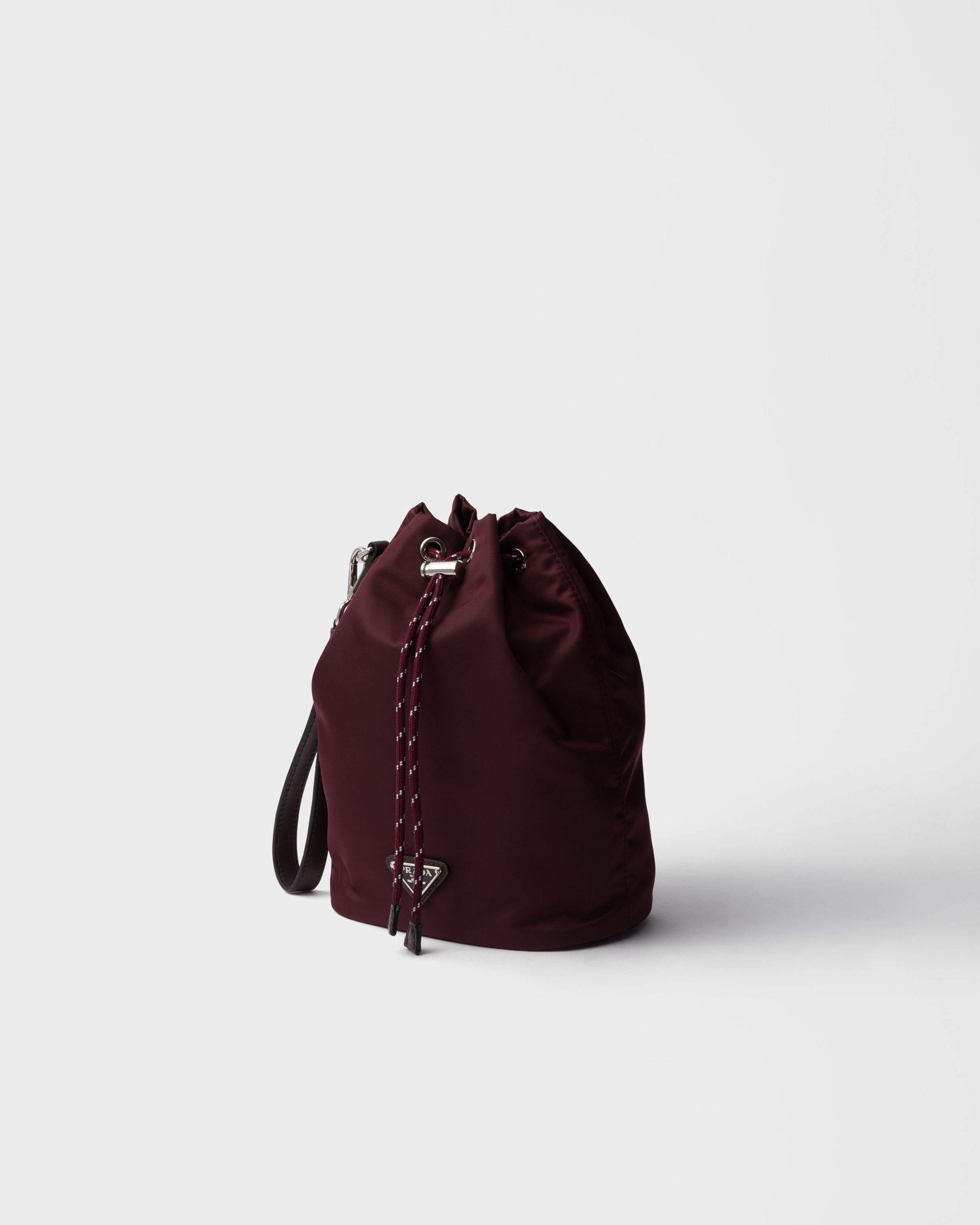 Сумка-чехол Prada Speedrock из Re-Nylon и кожи Prada, бордовые — фото 2