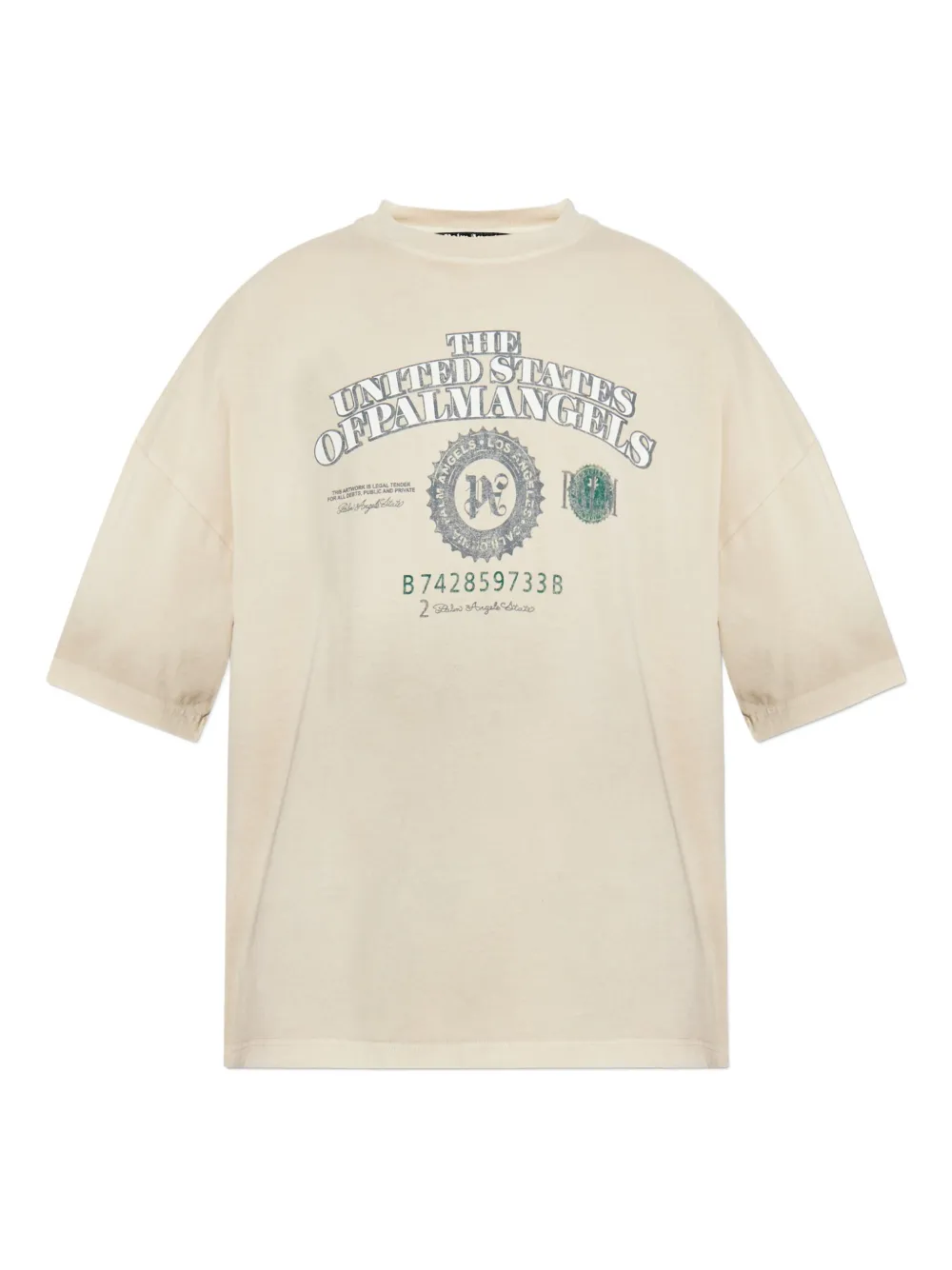 

Футболка с принтом Palm Angels, нейтральный