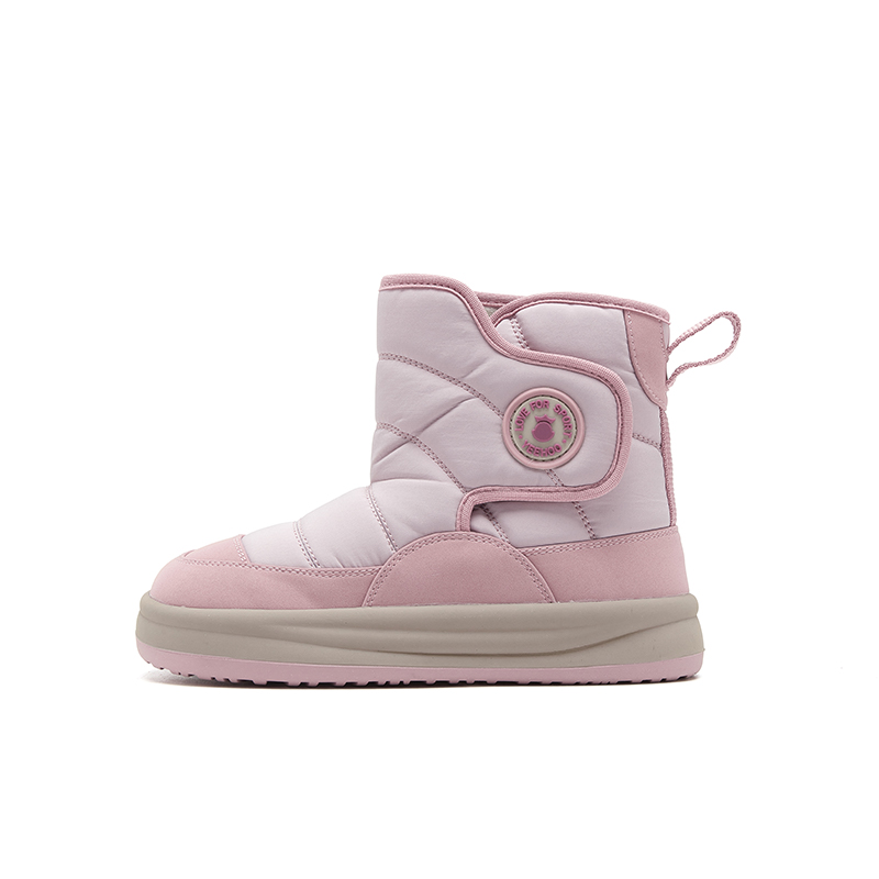 

Амортизирующие устойчивые к истиранию утепленные ботинки high top для детей YeeHoO, фиолетовый