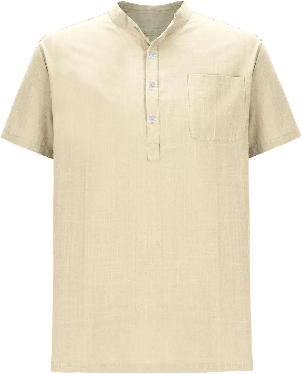 Футболка мужская Casual Linen, Regular Fit, с карманами — фото 2