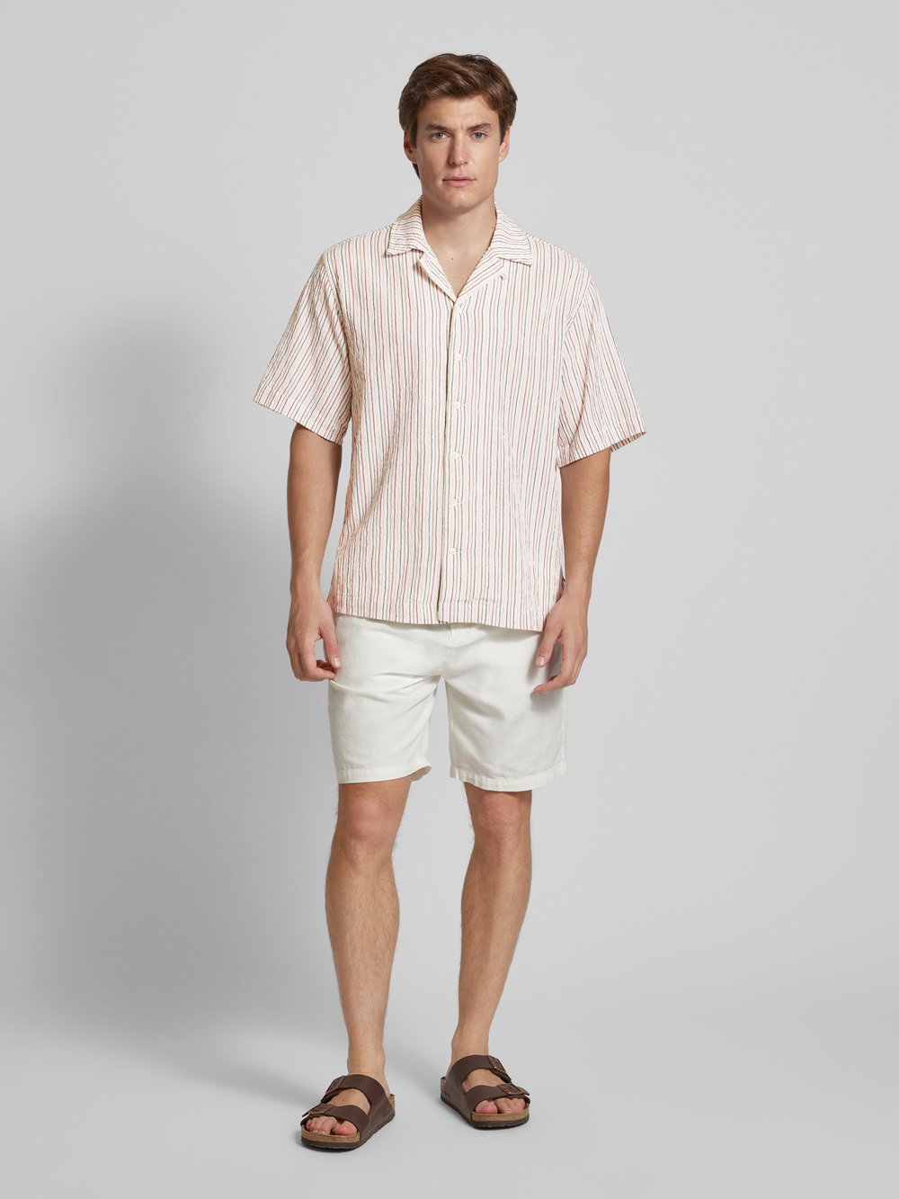 

Рубашка свободного кроя с воротником-лацкан Scotch & Soda, кремовый
