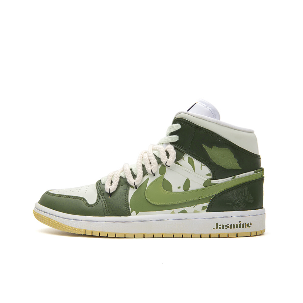 

Jordan Air Jordan 1 винтажные баскетбольные кроссовки женские, Olive