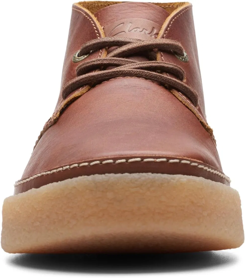 Мужские ботинки Clarks Oakpark средней высоты, Tan Tumble — фото 2