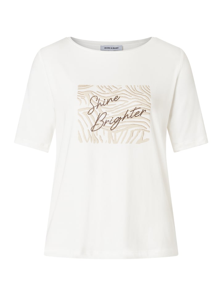 

Рубашка с короткими рукавами в кремово-белом цвете More & More