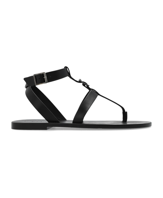 

Кожаные сандалии Saint Laurent, черный