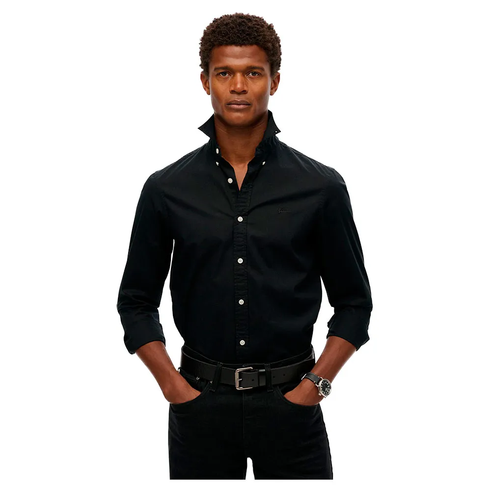 

Рубашка Superdry Essentials Tailored Fit, черный
