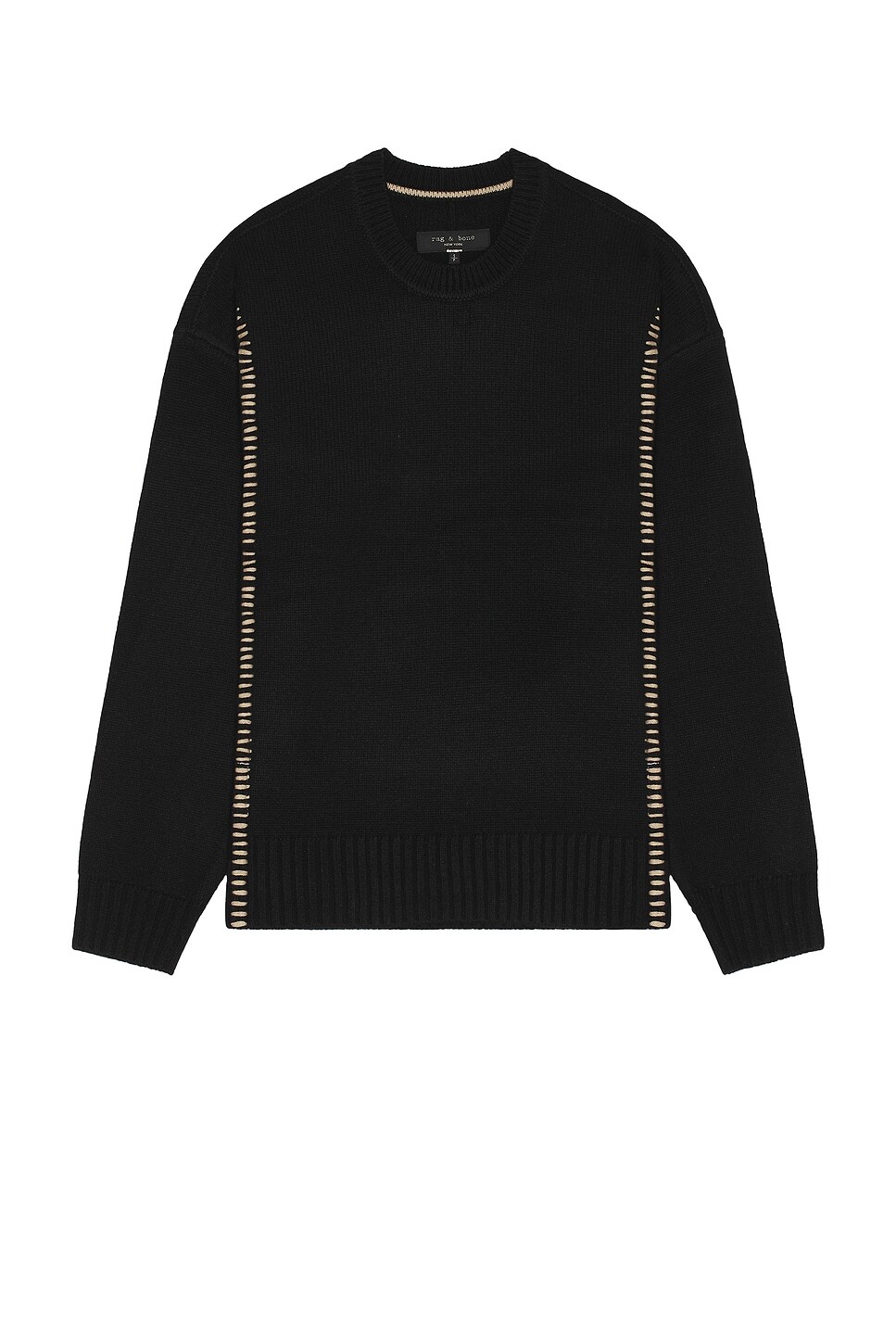 

Свитер Clarkson с круглым вырезом Rag & Bone, черный