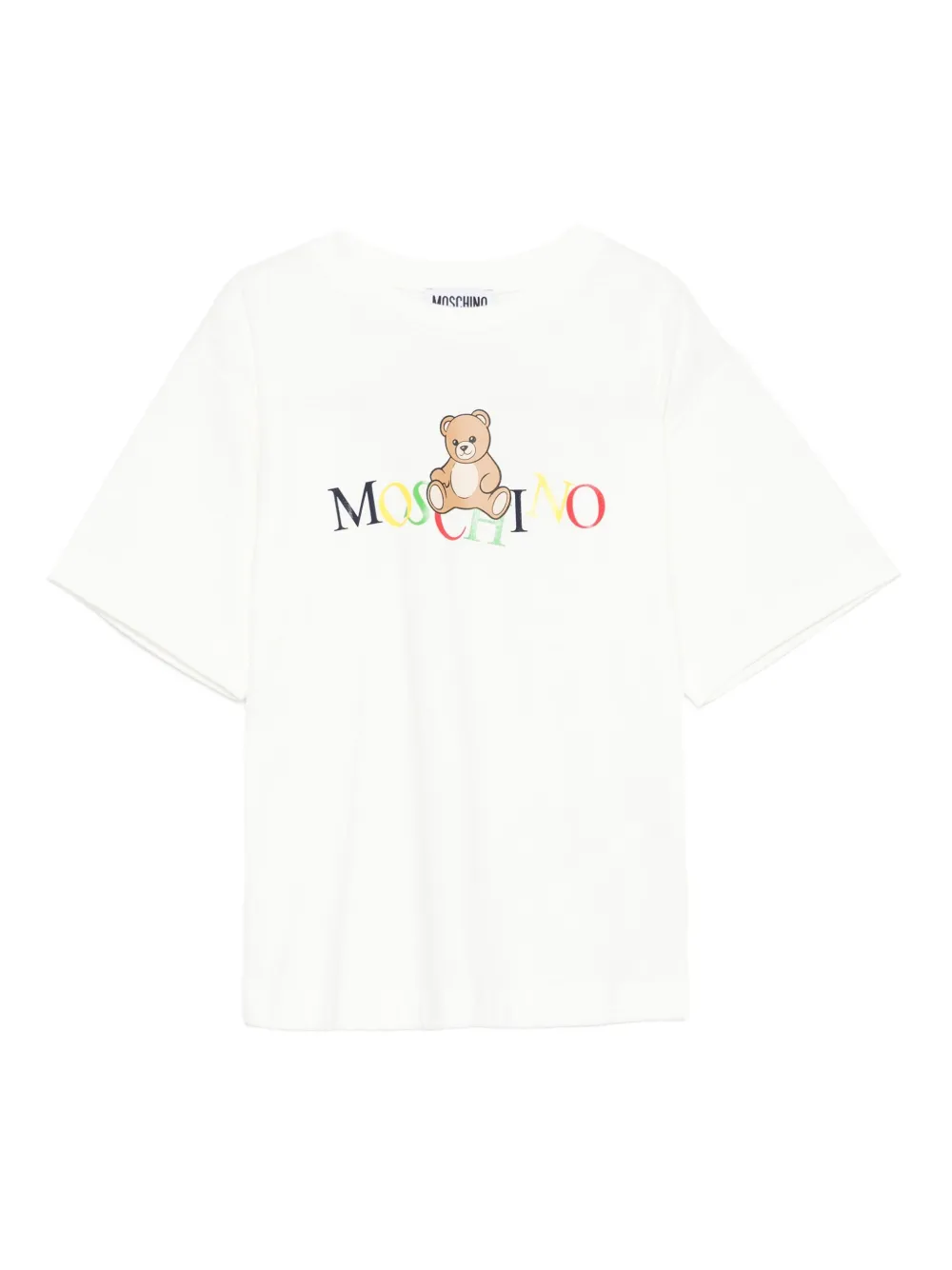 

Футболка с принтом Moschino Kids, белый