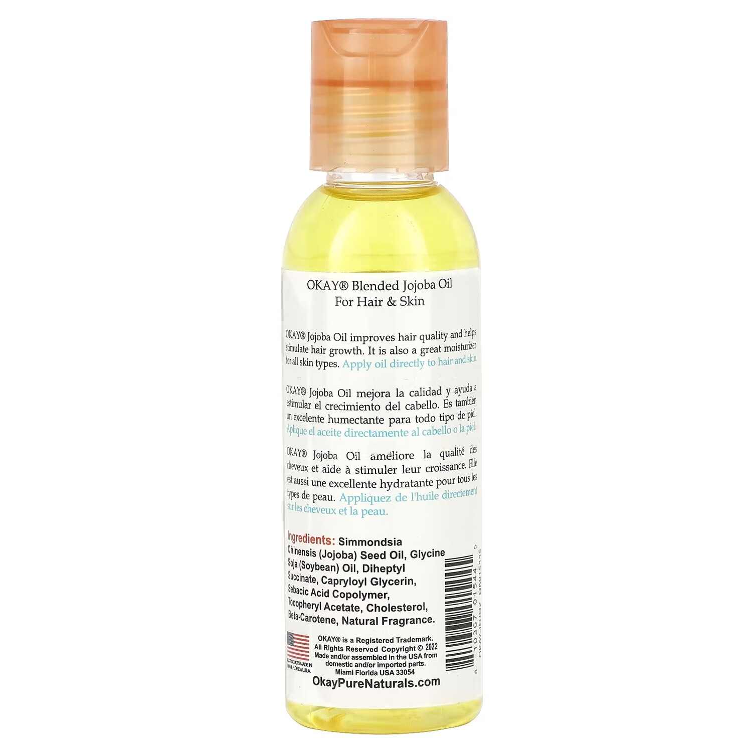 Смешанное масло жожоба Okay Pure Naturals, 50 мл — фото 2
