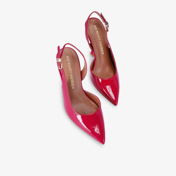 Туфли-лодочки Ария Kg Kurt Geiger на каблуке из искусственной кожи, розовый — фото 2