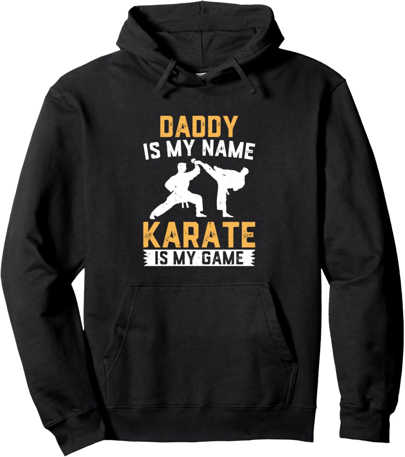 

Меня зовут Папа, карате - моя игра - Худи «Карате Папа Карате» Karate Daddy Karate Fighter, черный