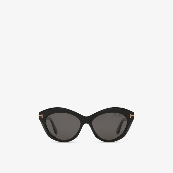 

Tr001841 солнцезащитные очки toni с овальной оправой из ацетата Tom Ford, черный