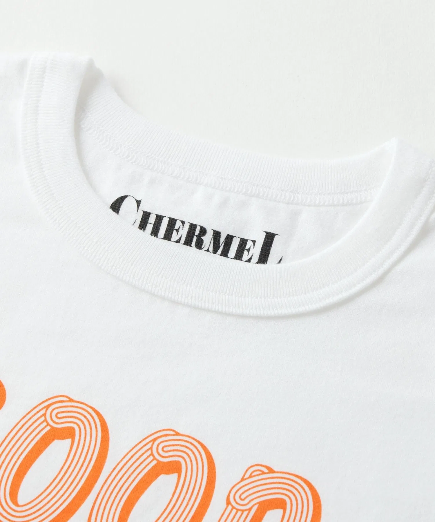 Детская хлопковая футболка CHERMEL Supima Cotton Wide белая — фото 4