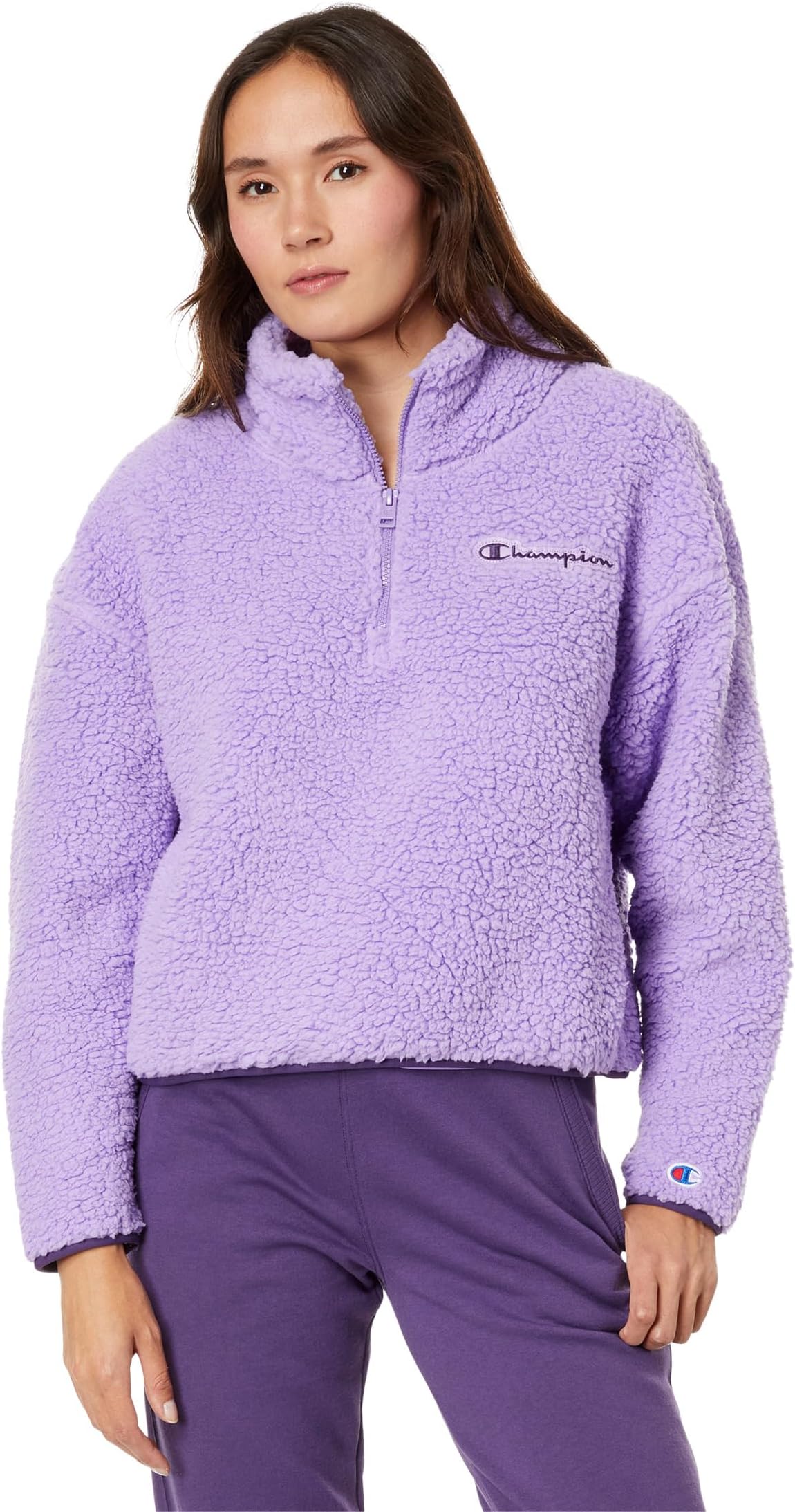 

Толстовка Sherpa 1/4 Zip Champion, цвет Lavish Lavender