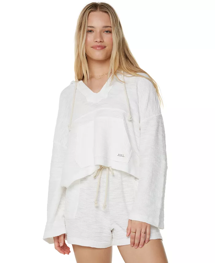 

Толстовка Rich Coast Solid с капюшоном для юниоров Roxy, белый