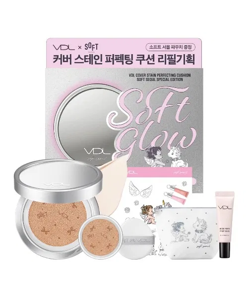 Набор кушонов VDL Cover Stain Perfecting Cushion Foundation SOFT SEOUL
