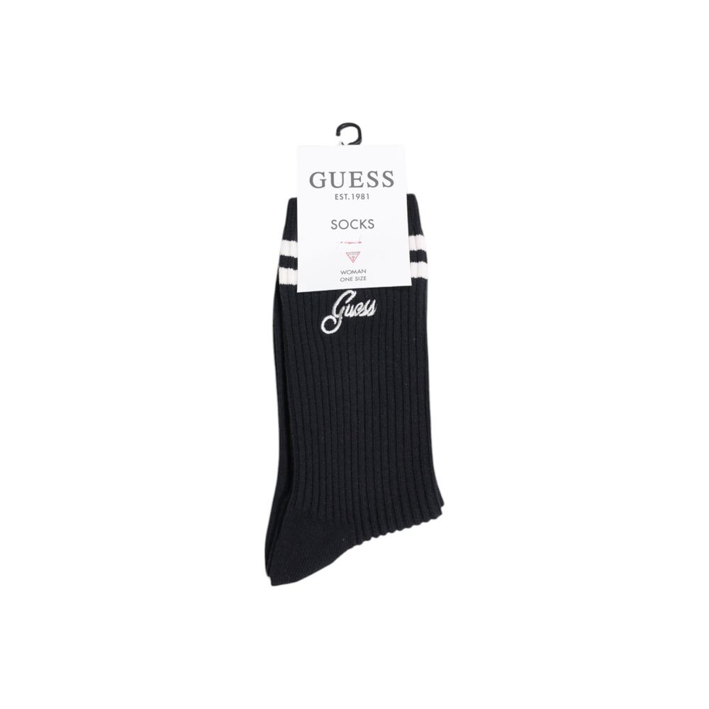 

Черный хлопковый носок GUESS
