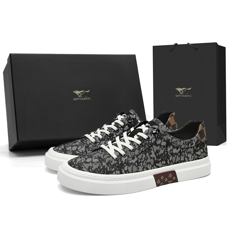 

Низкие мужские кроссовки SEPTWOLVES, Black (Standard Leather Shoe Size)