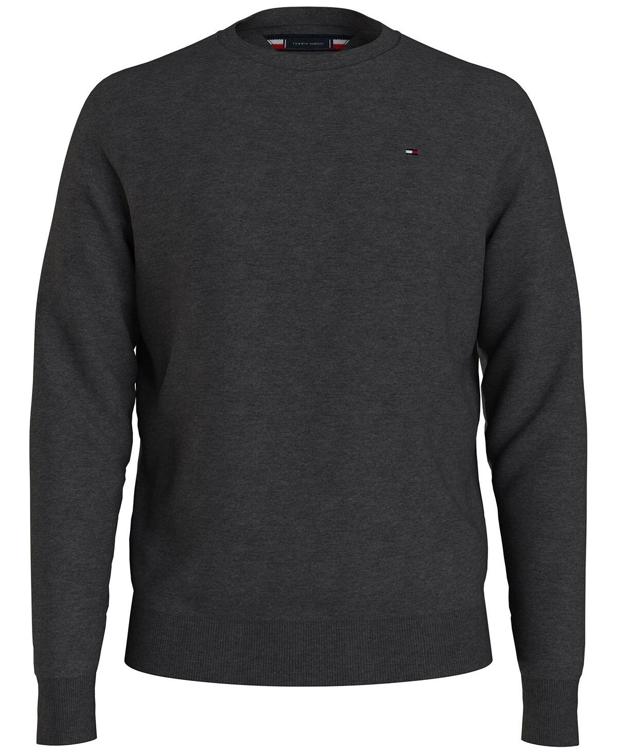 

Мужской однотонный свитер с круглым вырезом Essential Tommy Hilfiger