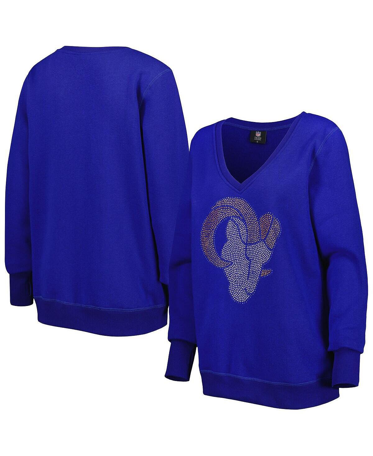 

Женский пуловер с глубоким v-образным вырезом Royal Los Angeles Rams Cuce